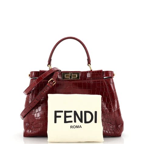 fendi peekaboo blog|Fendi peekaboo crocodile.